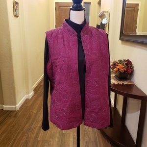 Holiday/dressy Vest with Zipper front